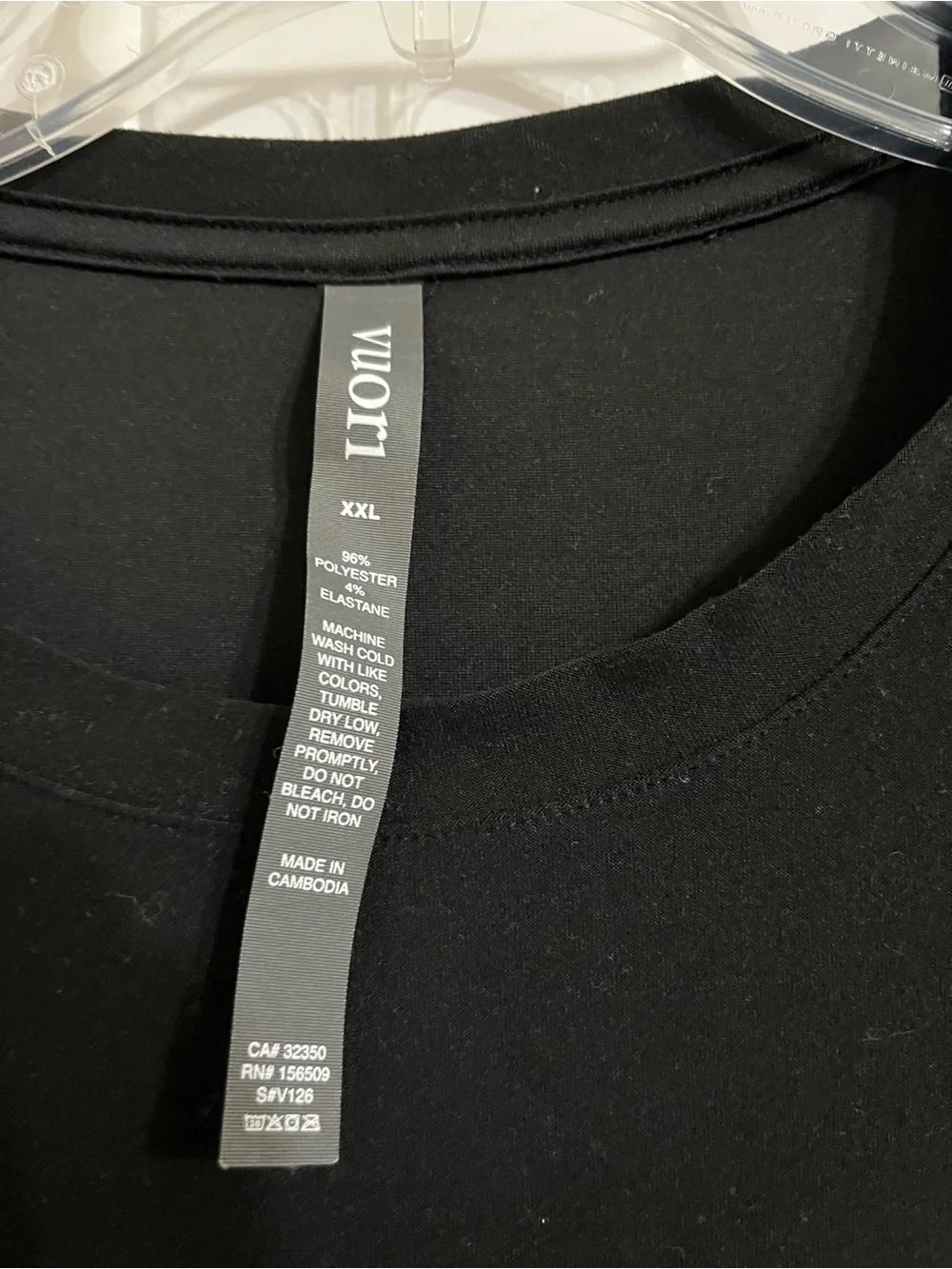 Vuori Strato Tech Tee Shirt V126 Men's XXL Charcoal Gray Performance Gym